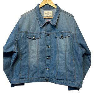 Ashley's VTG Charm Denim Jacket Women 3X Cotton Lt Blue Outerwear Classic Style